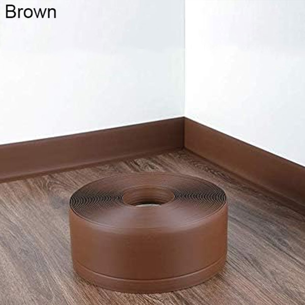 Self Adhesive PVC Flexible Skirting Board 50mm x 20mm For Floors & Walls