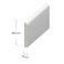 65mm UPVC Skirting Board Architrave Trim Flat Design 