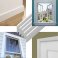 950mm UPVC Architrave White Plastic Glossy Skirting Board - Window / Door Trim (Pack of 5)