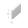 950mm UPVC Architrave White Plastic Glossy Skirting Board - Window / Door Trim (Pack of 5)