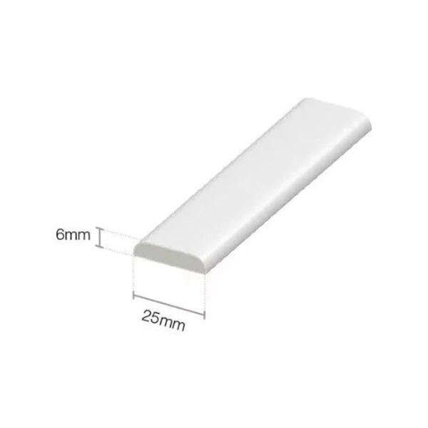 950mm UPVC Architrave White Plastic Glossy Skirting Board - Window / Door Trim (Pack of 5)