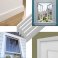 95mm UPVC Skirting Board Architrave Trim Flat Design 