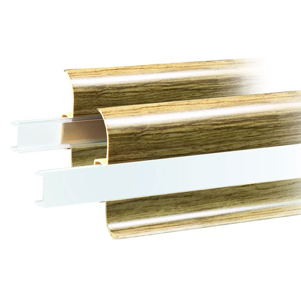 Accessories and PVC Skirting Board Flooring Trim in Nordic Oak