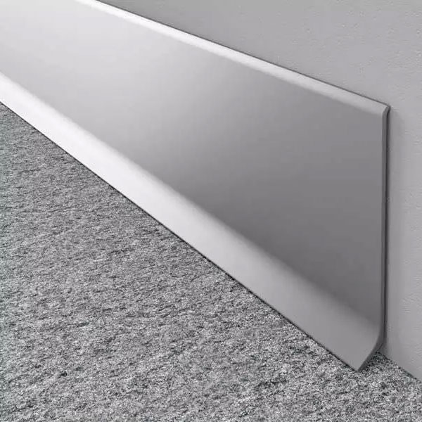 Anodized Aluminium 59mm High Skirting Board - PVC Accessories