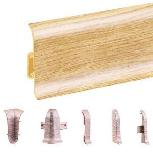 Oak Stave Accessories and PVC Skirting Board Flooring Trim 