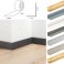 Flexible Skirting Board Self Adhesive 52mm Wide Skirting Trim PVC Angle