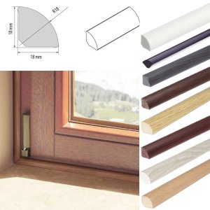 UPVC 18mm Window Door Plastic Skirting Quadrant Trim