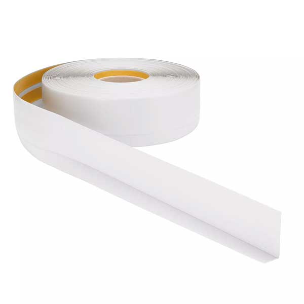 PVC Flexible Skirting Board Self Adhesive 28mm x 22mm Transition Wall Caulk Strip