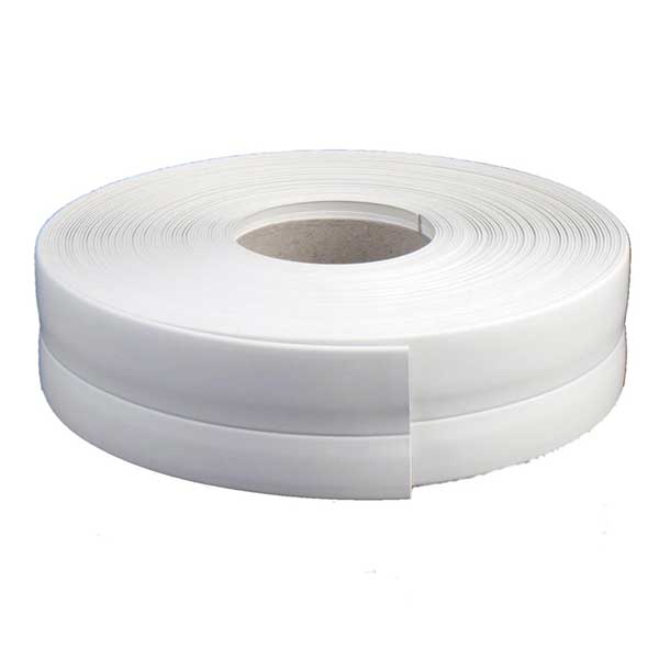 PVC Flexible Skirting Board Self Adhesive 28mm x 22mm Transition Wall Caulk Strip