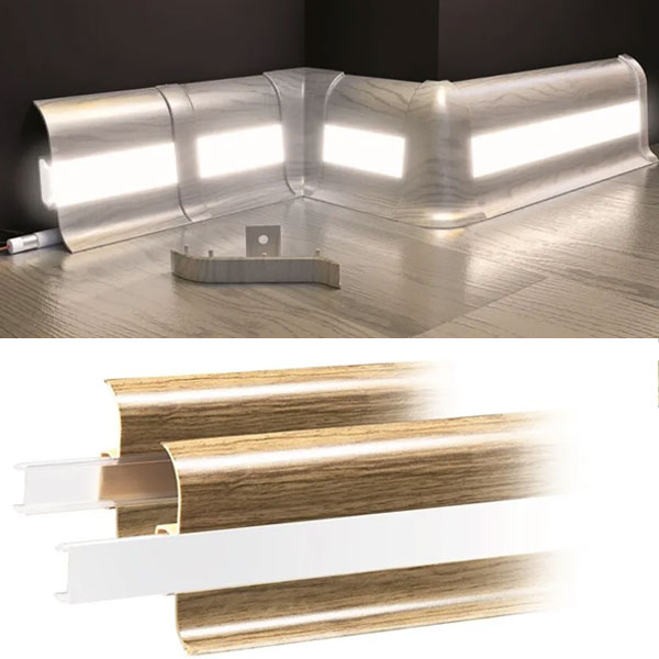 PVC Skirting Board Led Bars - 2.5m Long