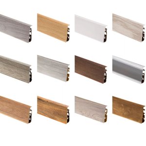 PVC Skirting Board Trim Oak Cantabrian & Cable Cover Flexible Edges Accessories