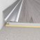 Self-Adhesive Brushed Aluminium Skirting Board - 0.93m Long