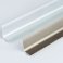 Self-Adhesive Brushed Aluminium Skirting Board - 0.93m Long