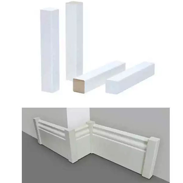 White 2.42m MDF Skirting Board for Modern Appearance