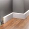 White 2.42m MDF Skirting Board for Modern Appearance