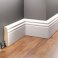 White 2.42m MDF Skirting Board for Modern Appearance